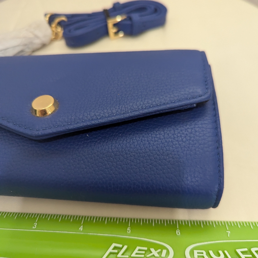 New Blue Leather Women's Bag